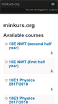 Mobile Screenshot of minkurs.org